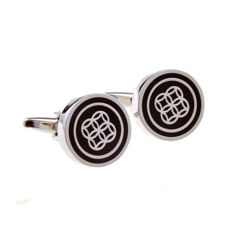 Enamel Dropping Glue Cufflinks
