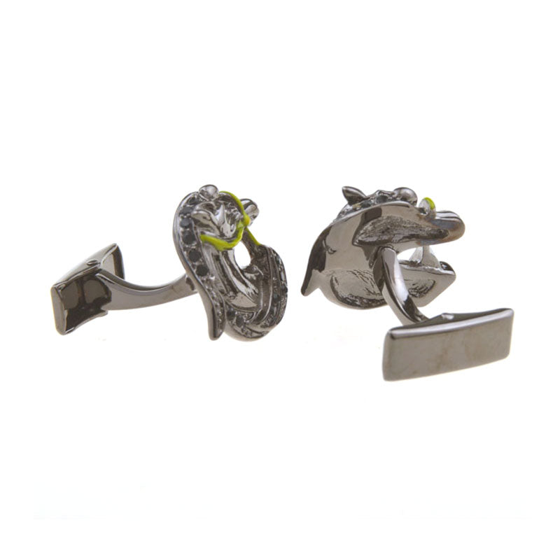 Animals Plants Enamel Dropping Glue Cufflinks