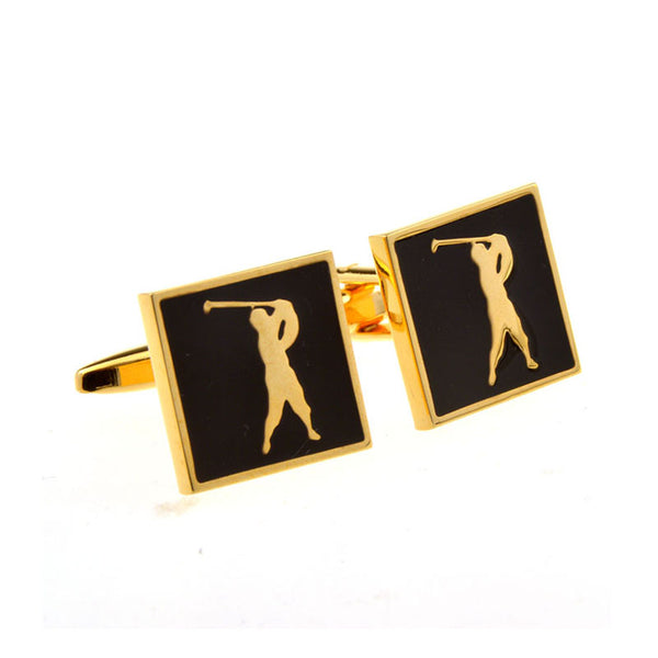 Sports Technology Enamel Dropping Glue Cufflinks