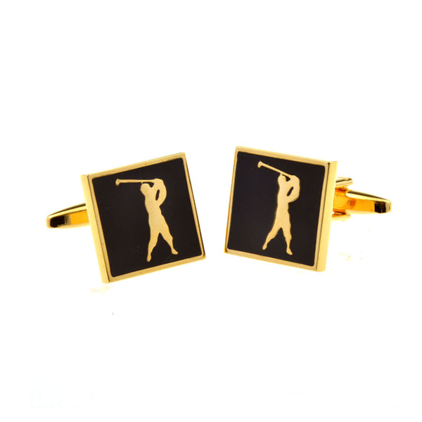 Sports Technology Enamel Dropping Glue Cufflinks