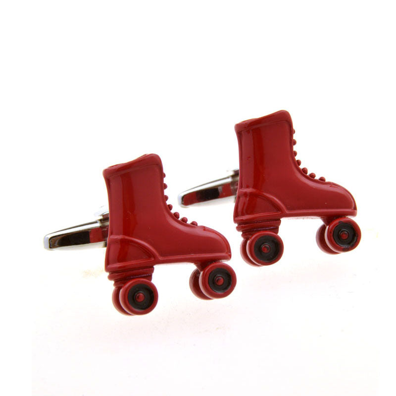 Cartoon Anime Grease Baking Paint Cufflinks