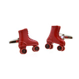 Cartoon Anime Grease Baking Paint Cufflinks