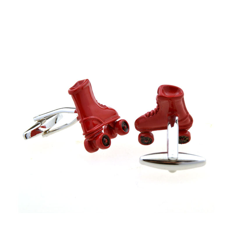 Cartoon Anime Grease Baking Paint Cufflinks