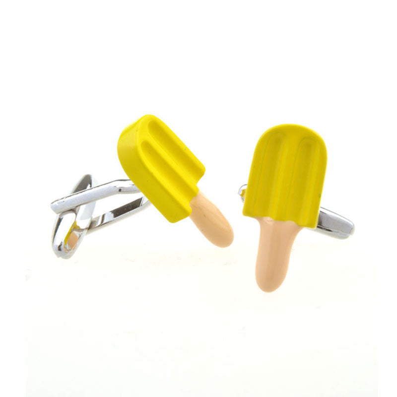 Cartoon Anime Grease Baking Paint Cufflinks