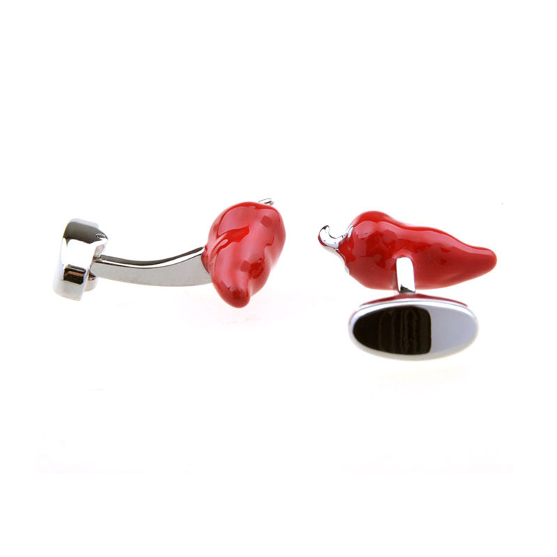 Vegetable Fruit Enamel Dropping Glue Cufflinks