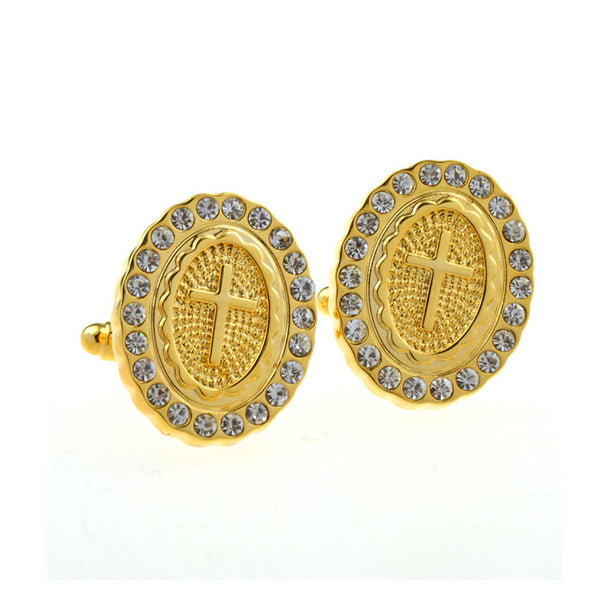 Crystal Zircon Cufflinks