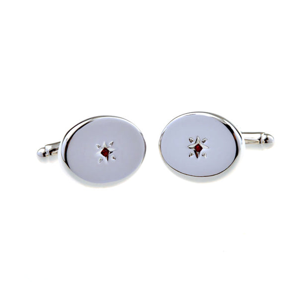 Crystal Zircon Cufflinks