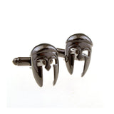 Interesting Skull Plain Colour Metal Cufflinks