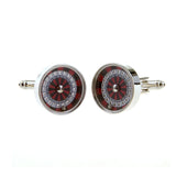 Sports Technology Plain Colour Metal Cufflinks