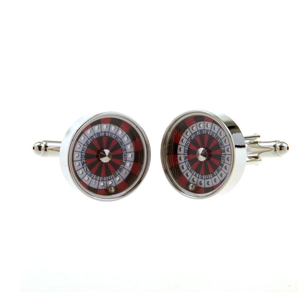 Sports Technology Plain Colour Metal Cufflinks