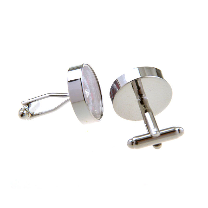 Sports Technology Plain Colour Metal Cufflinks