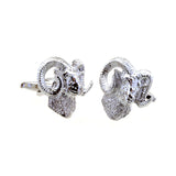 Animals Plants Plain Colour Metal Cufflinks