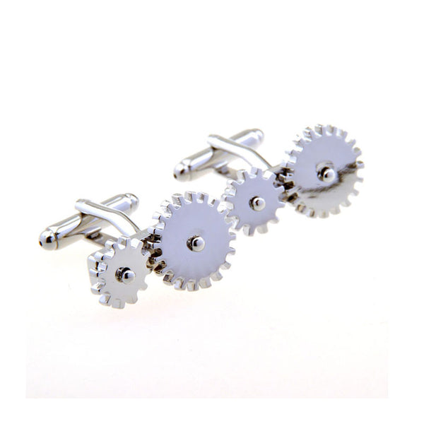 Sports Technology Plain Colour Metal Cufflinks