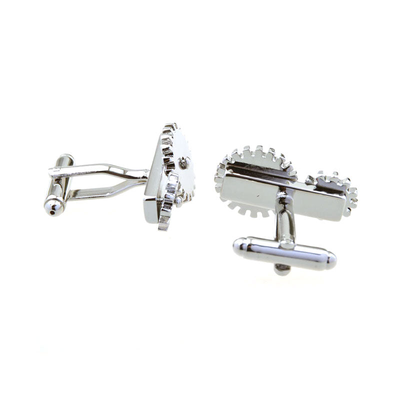 Sports Technology Plain Colour Metal Cufflinks