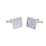 Plain Colour Metal Cufflinks