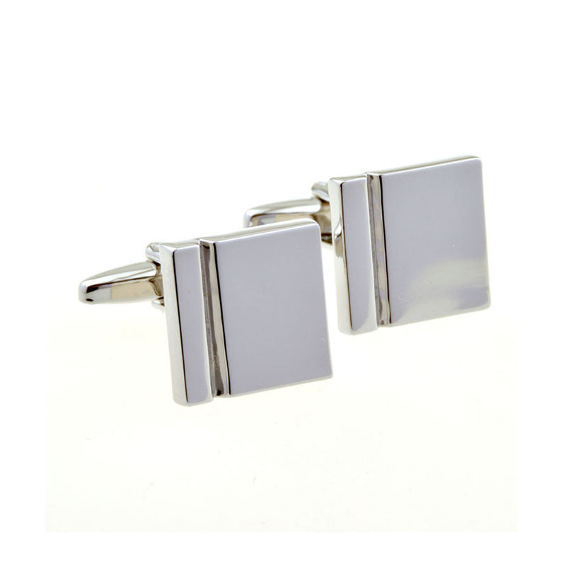 Plain Colour Metal Cufflinks