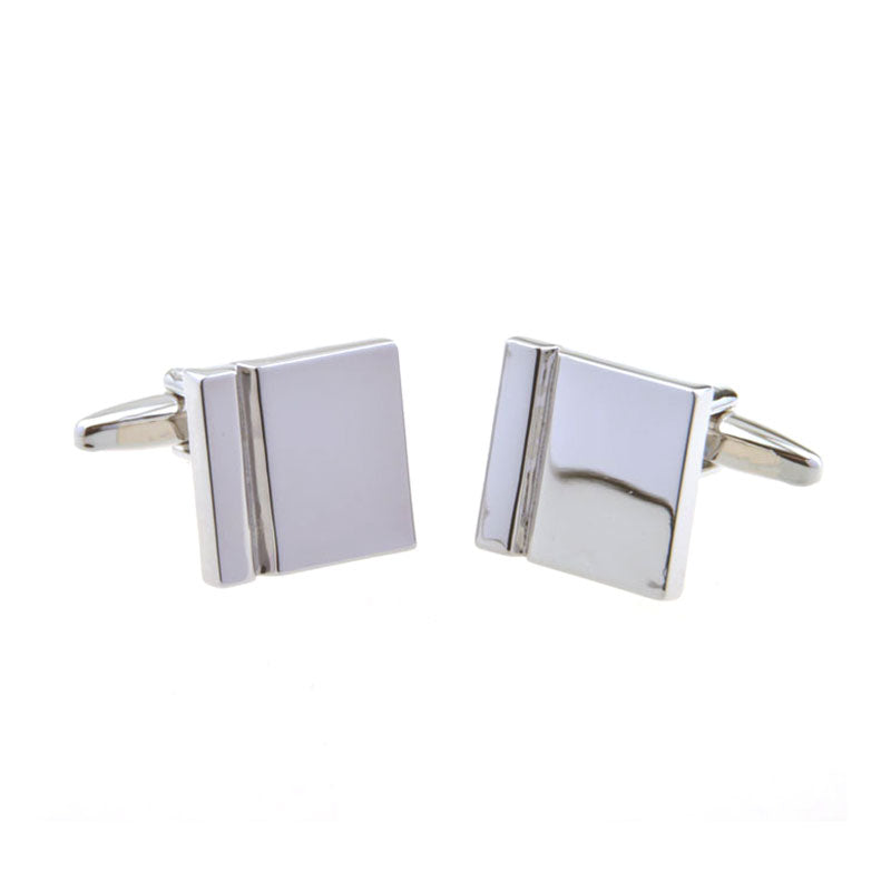 Plain Colour Metal Cufflinks