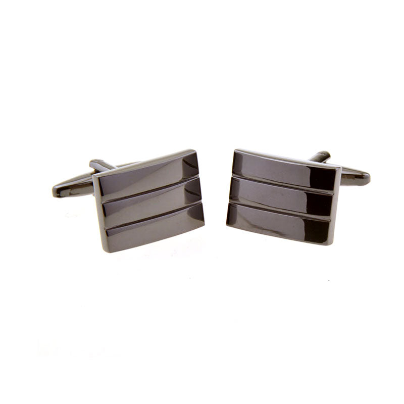 Plain Colour Metal Cufflinks