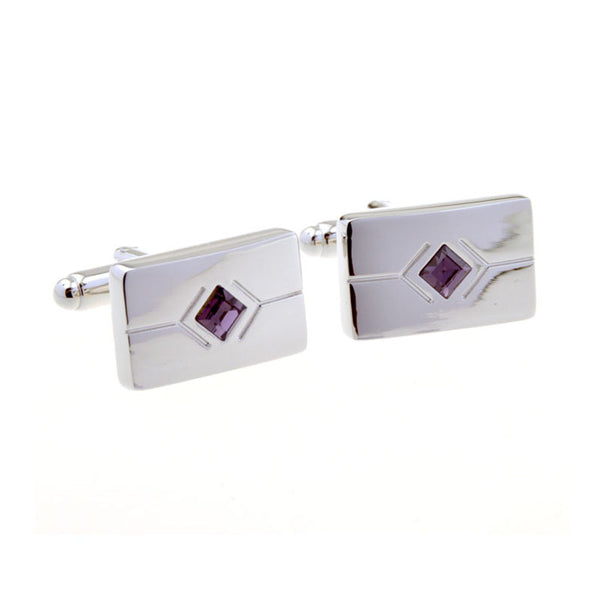 Crystal Zircon Cufflinks