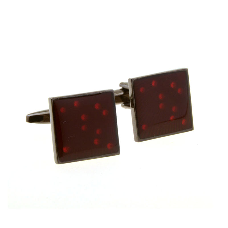 Enamel Dropping Glue Cufflinks