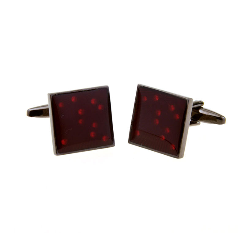 Enamel Dropping Glue Cufflinks