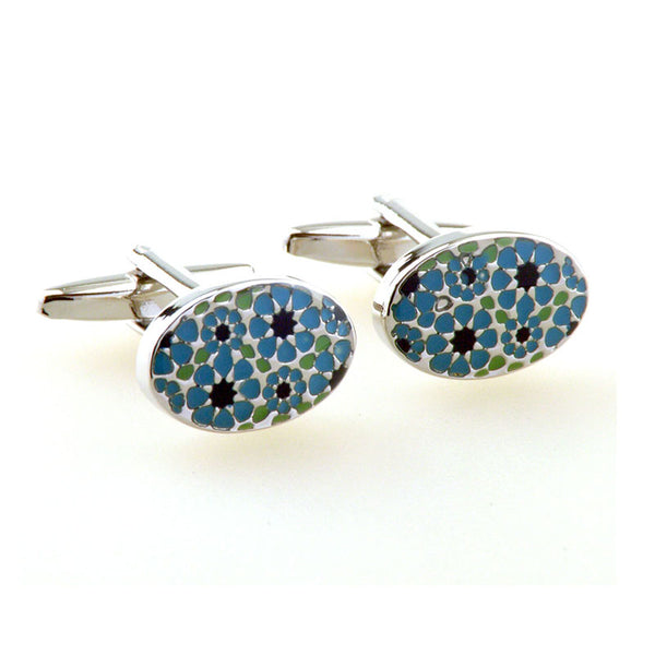 Enamel Dropping Glue Cufflinks