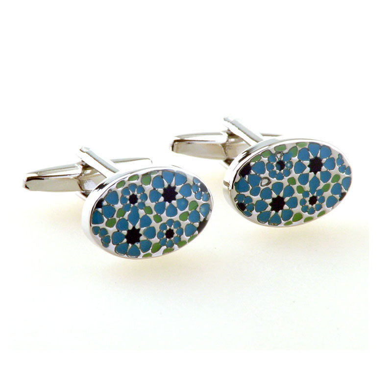 Enamel Dropping Glue Cufflinks