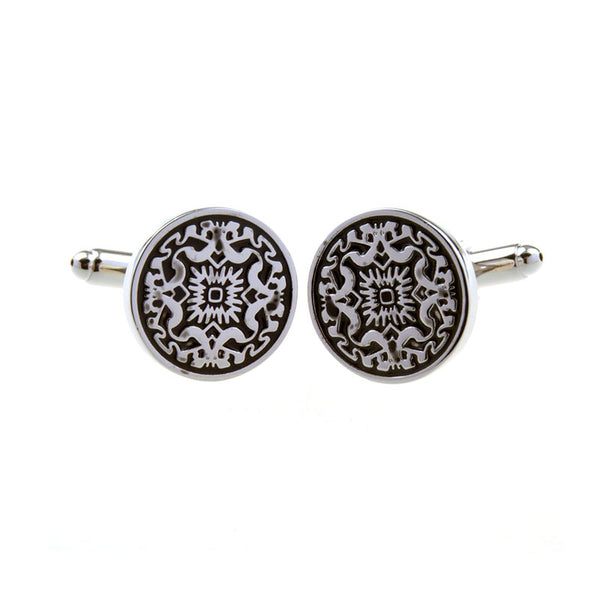 Enamel Dropping Glue Cufflinks