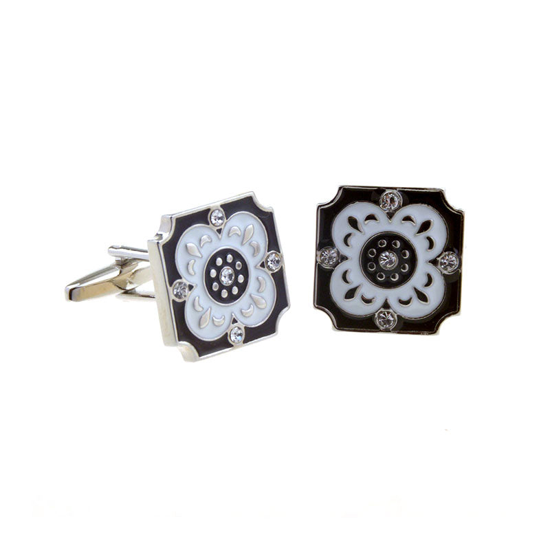 Enamel Dropping Glue Cufflinks