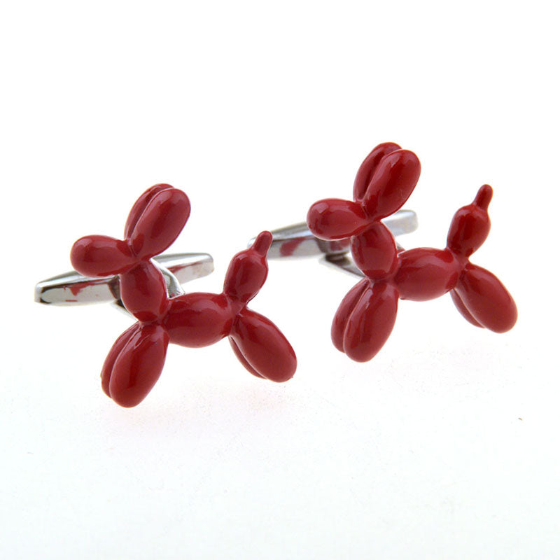 Cartoon Anime Grease Baking Paint Cufflinks