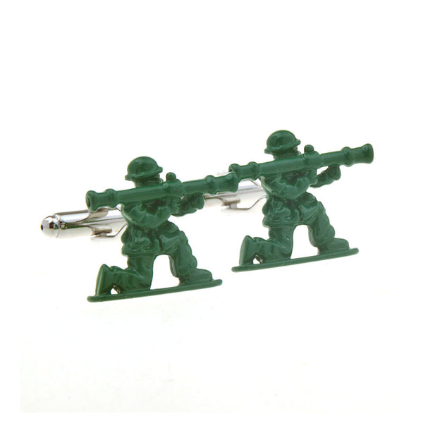 Cartoon Anime Grease Baking Paint Cufflinks