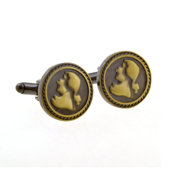 Plain Colour Metal Cufflinks