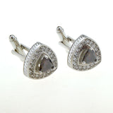 Crystal Zircon Cufflinks