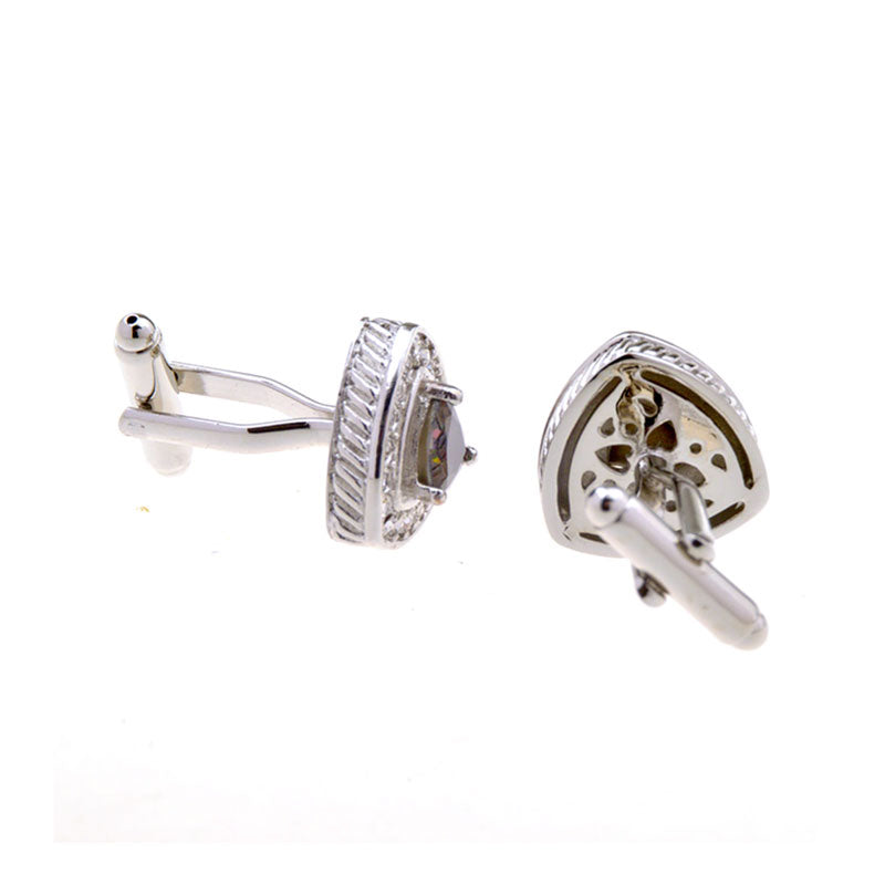 Crystal Zircon Cufflinks