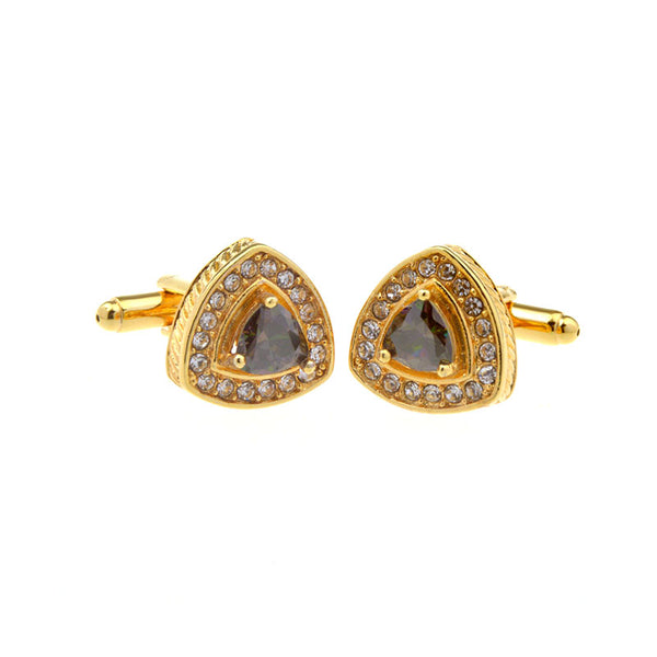 Crystal Zircon Cufflinks