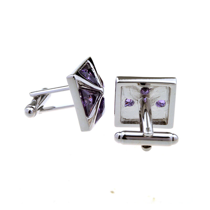 Crystal Zircon Cufflinks