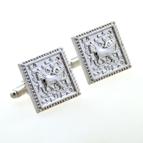 Plain Colour Metal Cufflinks