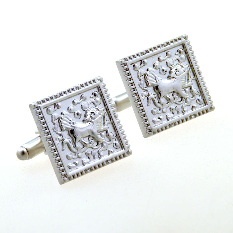 Plain Colour Metal Cufflinks