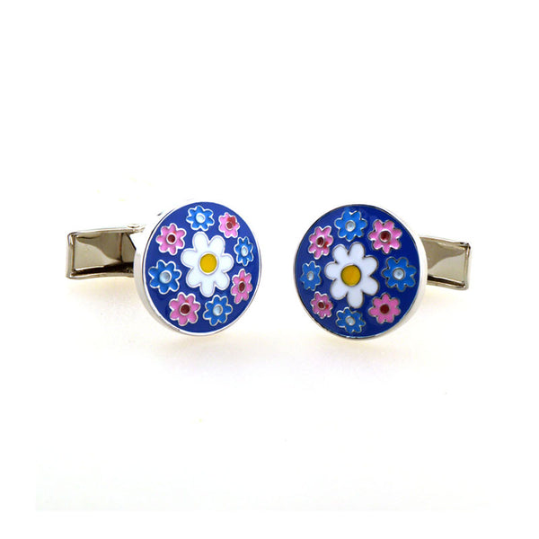Enamel Dropping Glue Cufflinks