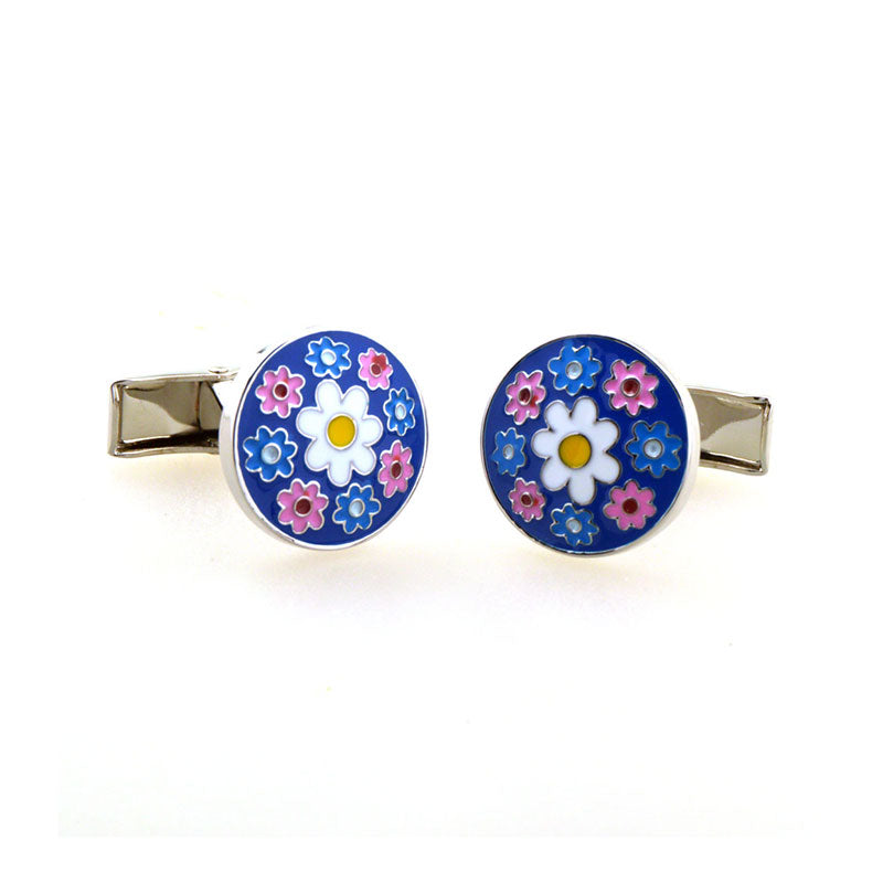Enamel Dropping Glue Cufflinks