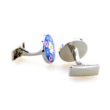 Enamel Dropping Glue Cufflinks