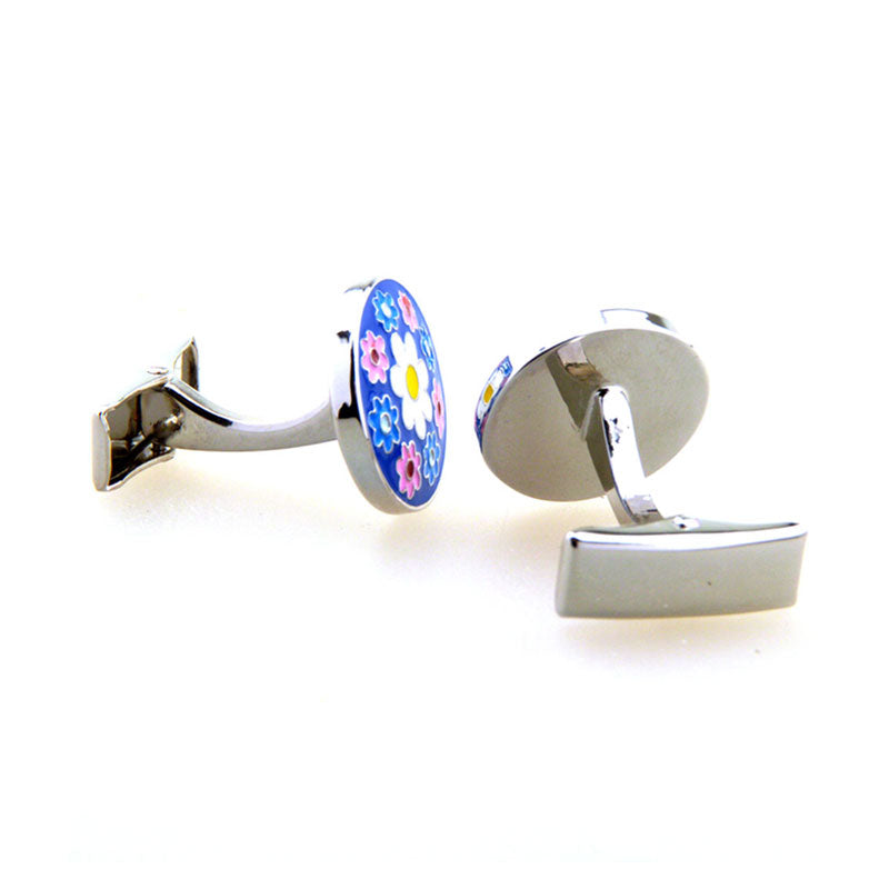 Enamel Dropping Glue Cufflinks