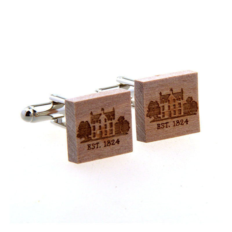 Natural Solid Wood Cufflinks