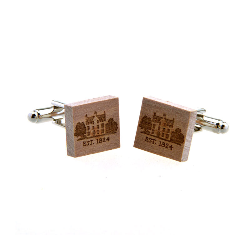 Natural Solid Wood Cufflinks