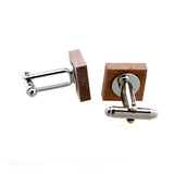 Natural Solid Wood Cufflinks