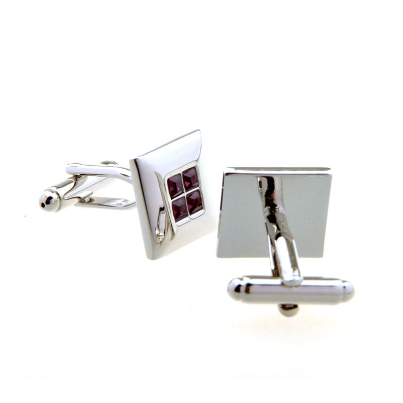 Crystal Zircon Cufflinks