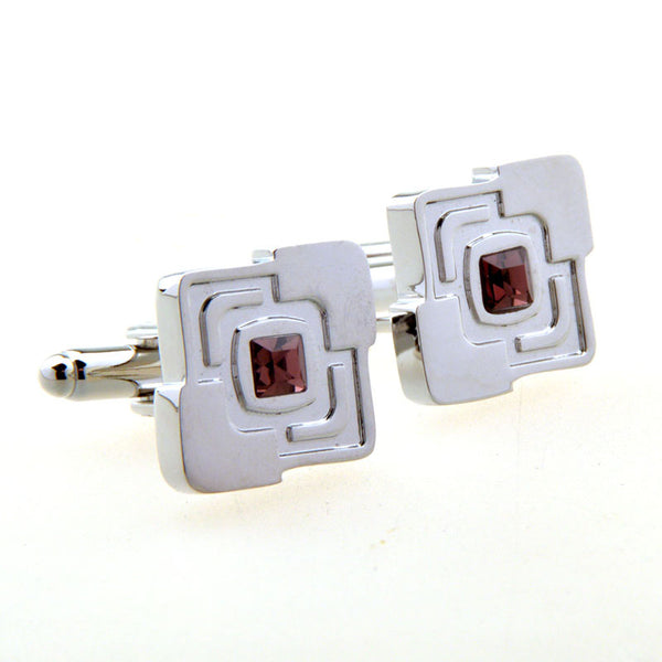 Crystal Zircon Cufflinks