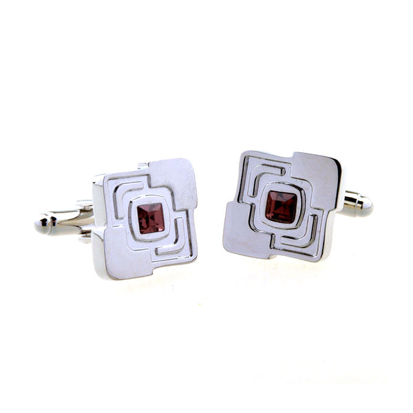 Crystal Zircon Cufflinks