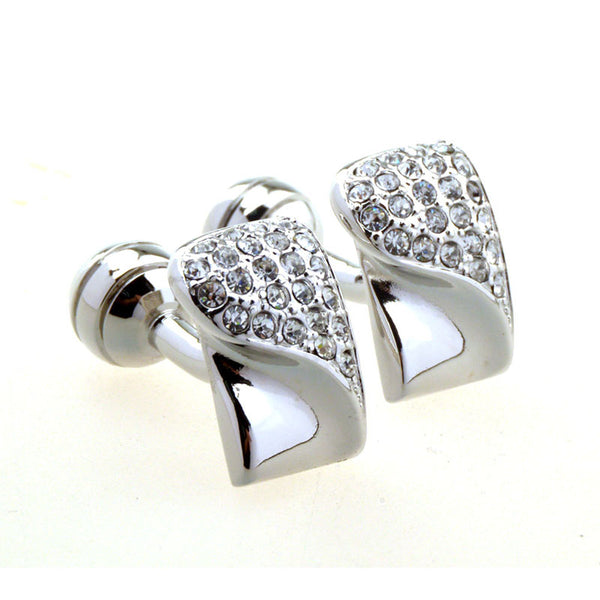 Crystal Zircon Cufflinks