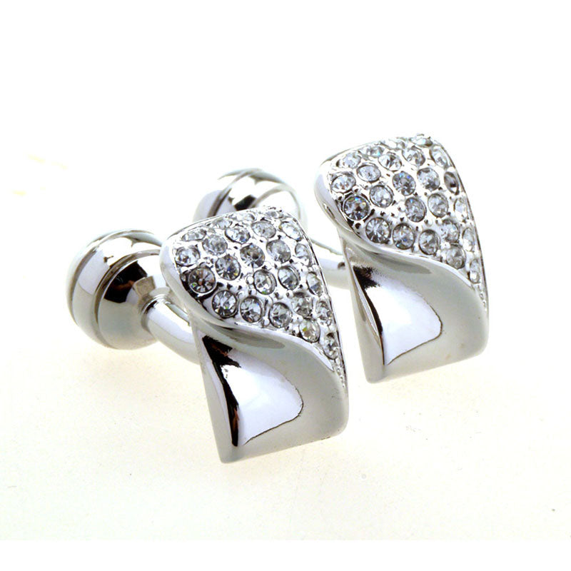 Crystal Zircon Cufflinks